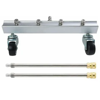 

13inch Body Chassis Undercarriage Cleaner Dirt Remove Hot Cold Pressure Washer Under Car Vehicle Boat Hand Tool 2 Extension Wand