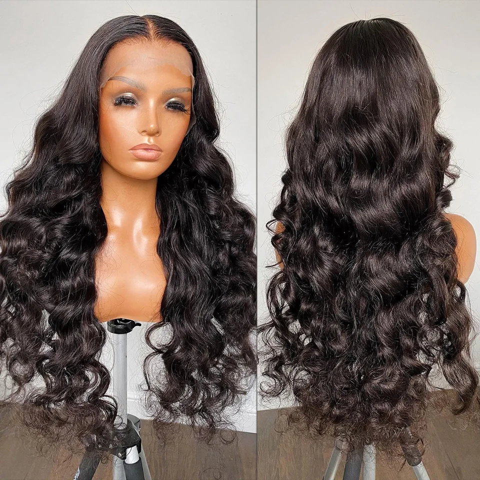 Body Wave 13X6 Lace Front Human Hair Wigs Loose Glueless 30 Inch 13X4 360 Frontal Brazilian Virgin Hair 4X4 Closure For Women