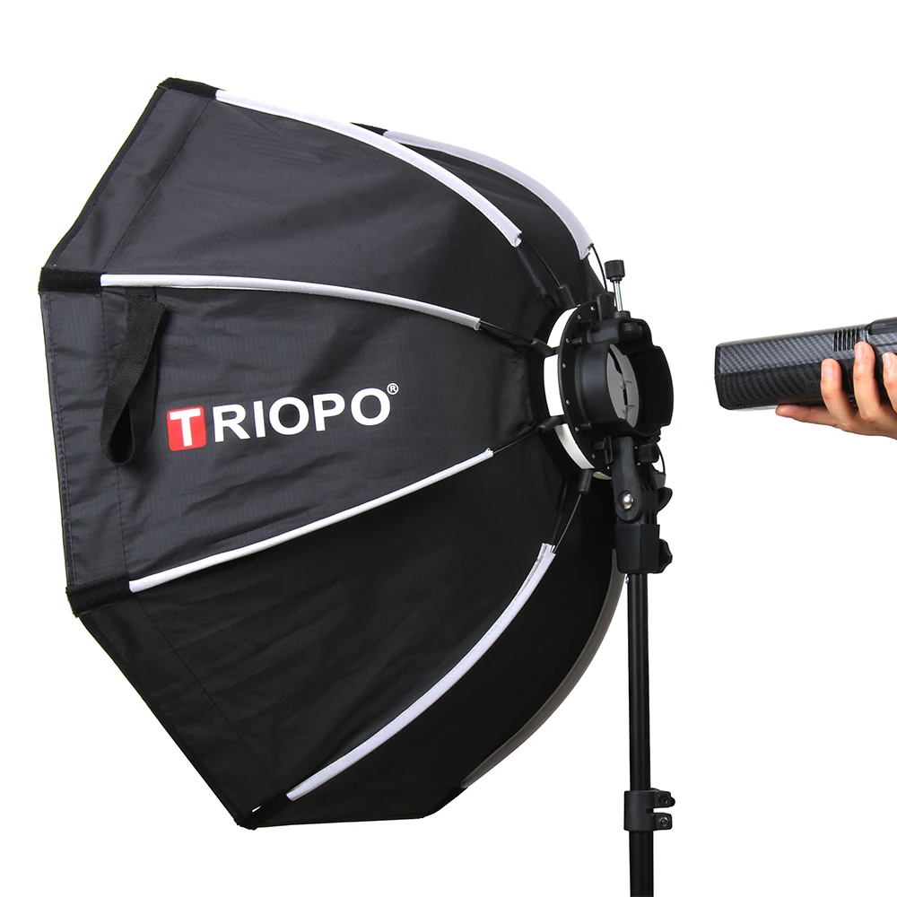 Triopo KX65 65cm KX90 90cm Speedlite Octagon Umbrella Softbox Outdoor Flash Soft Box Godox V1 Speedlite Softbox