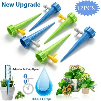 

12PCS Garden Plant Automatic Irrigation Tool Flower Potted Supplies Self-Watering Device Automatic watering jardin jardineria