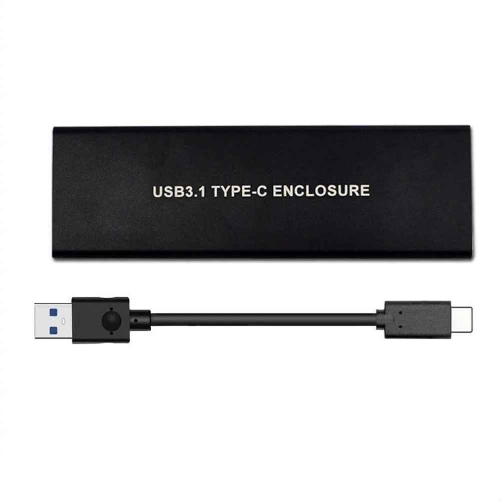 USB3.1 к M.2 NVMe адаптер мобильный корпус Тип C чехол тонкий Настольный ПК Внешний M ключ HDD корпус портативный жесткий диск