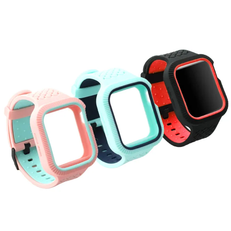 Тканый ремешок+ чехол для apple watch 4 band 44 мм/40 мм iwatch series 4 band correa браслет ремешок для часов ремень