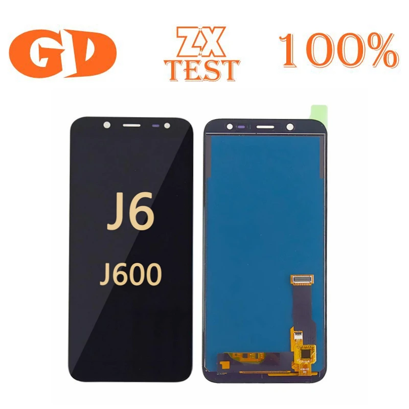 

100% Tested super OLED HD j600 lcd For SAMSUNG GALAXY J6 LCD J600 Display Touch Screen Digitizer display for Samsung j600 lcd