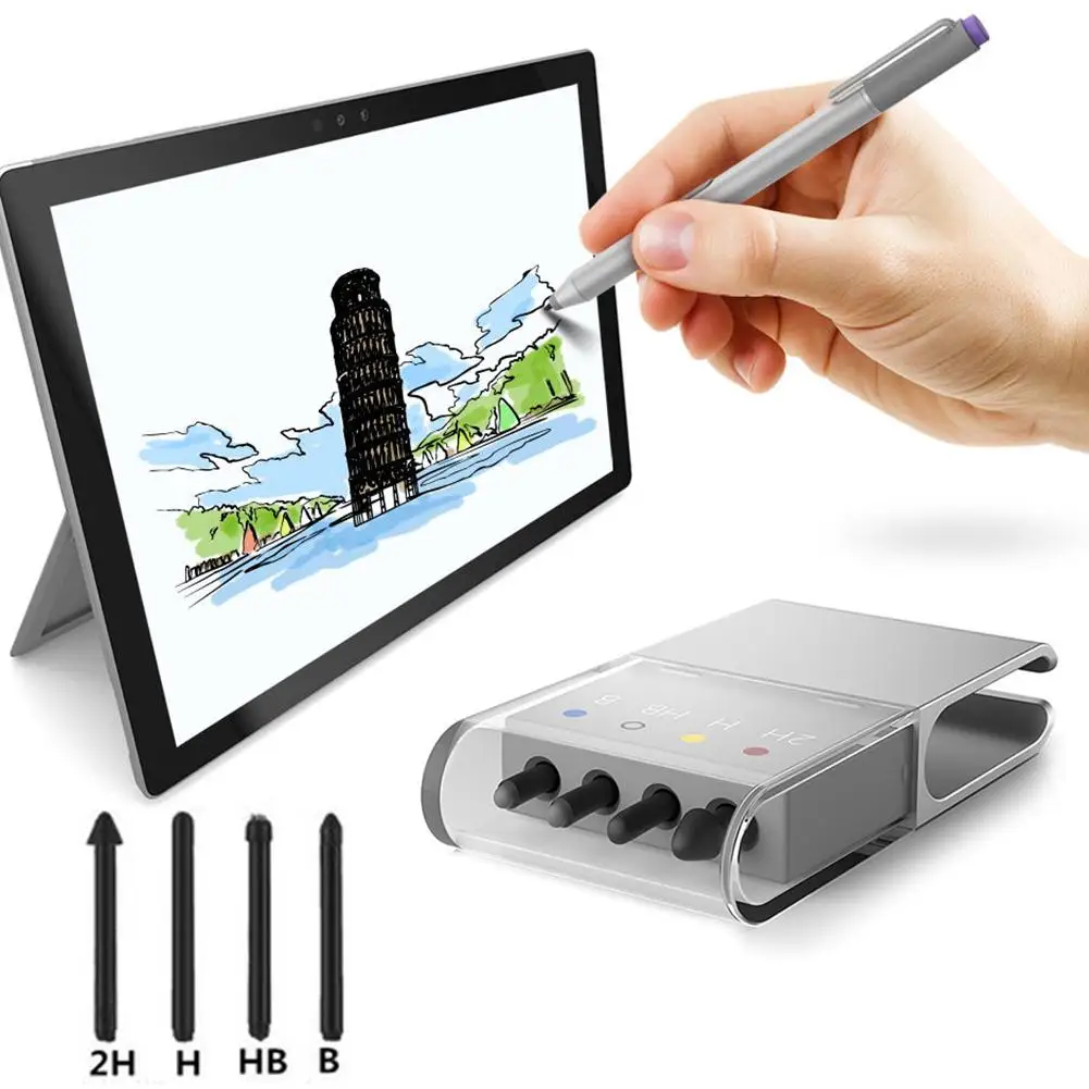 4 точечный Сменный Набор наконечников для ручки (2H H HB B) Microsoft Surface Pro 5 4|Стилусы