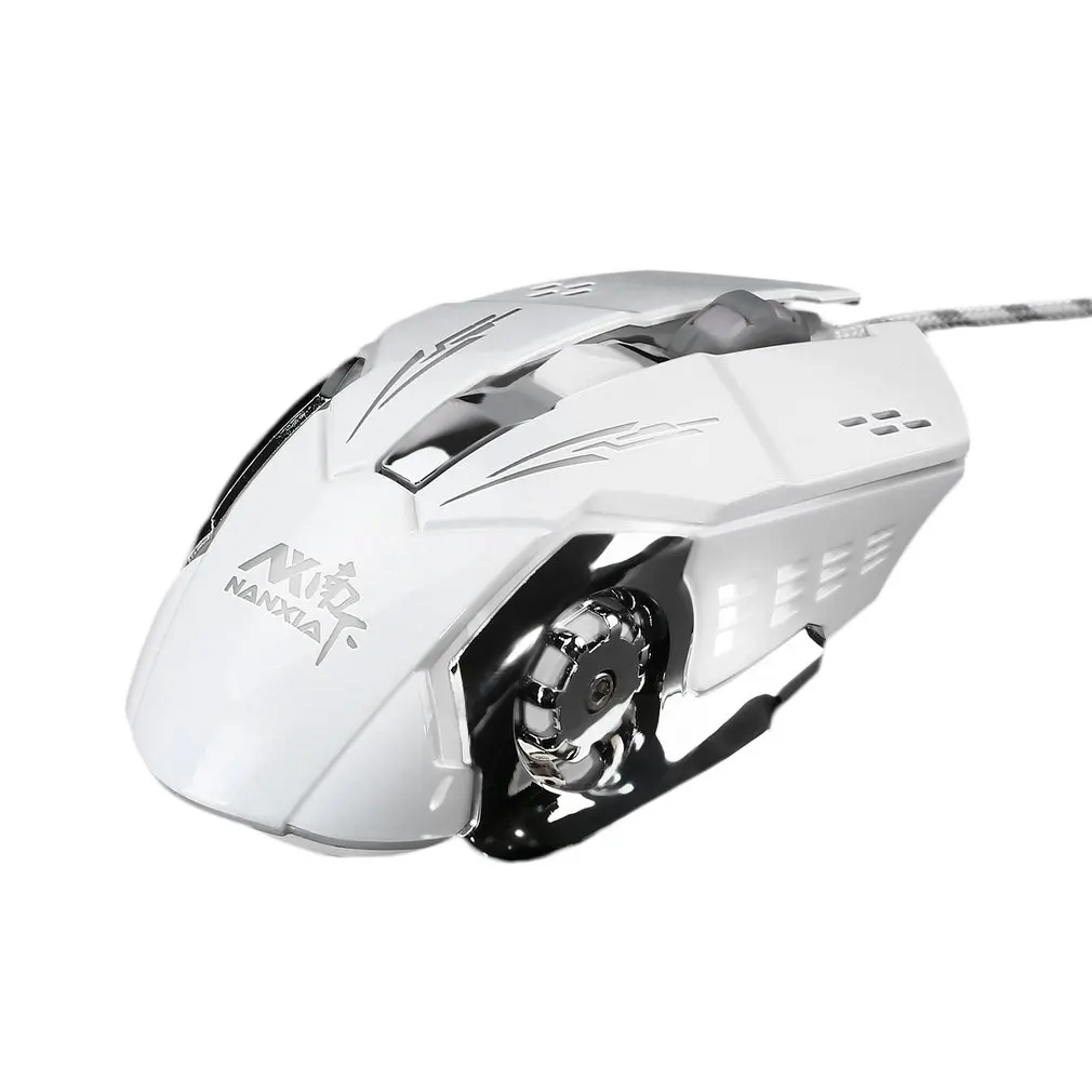 NANXIA M610 6D Проводная игровая клавиатура Мышь 4 кнопки Gamer портативных ПК Мыши светодиодный USB Проводная модный дизайн