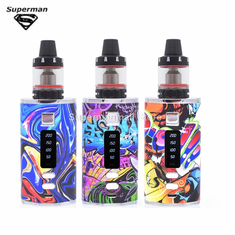 Skup Zestaw do e papierosa DR200W box mod 50 w 200 w z 4400mah 2 wbudowane baterie 3.0ml 0.3ohm Vaper Tank elektroniczny papieros zestaw do e papierosa