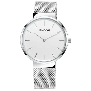 

2018 Simple Fashion Dial Watches Quartz Watch Stainless Steel Strap Business Men Wristwatch Mature Male Clock