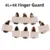 8 ШТ./компл. 4L+4R Силиконовый Guzheng Thumb Finger Guard Protector Струнный инструмент аксессуары (не включает в себя гвоздь pick)