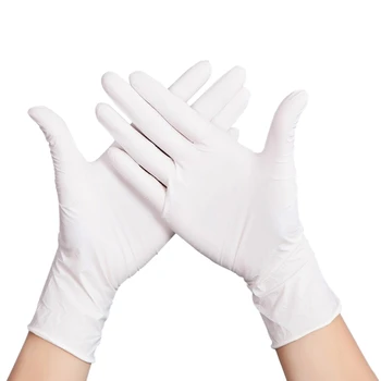 

300PCS Thickness Disposable Nitrile Gloves Work Glove Food Prep Cooking Gloves Kitchen Food Service Cleaning Gloves Safety L