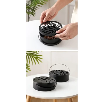 

Mosquito Coil Holder Retro Portable Mosquito Incense Burner For Home And Garden Baby Child Pregnant Killer Pest Wholesale