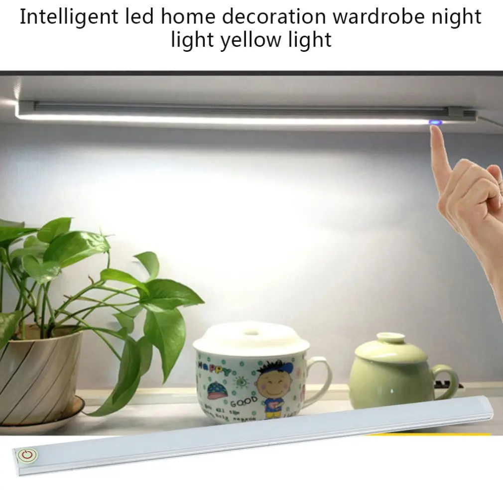 

Led Touch Sensor Light Emergency Light Usb Charging Wardrobe Cabinet Corridor Decorative Night Light