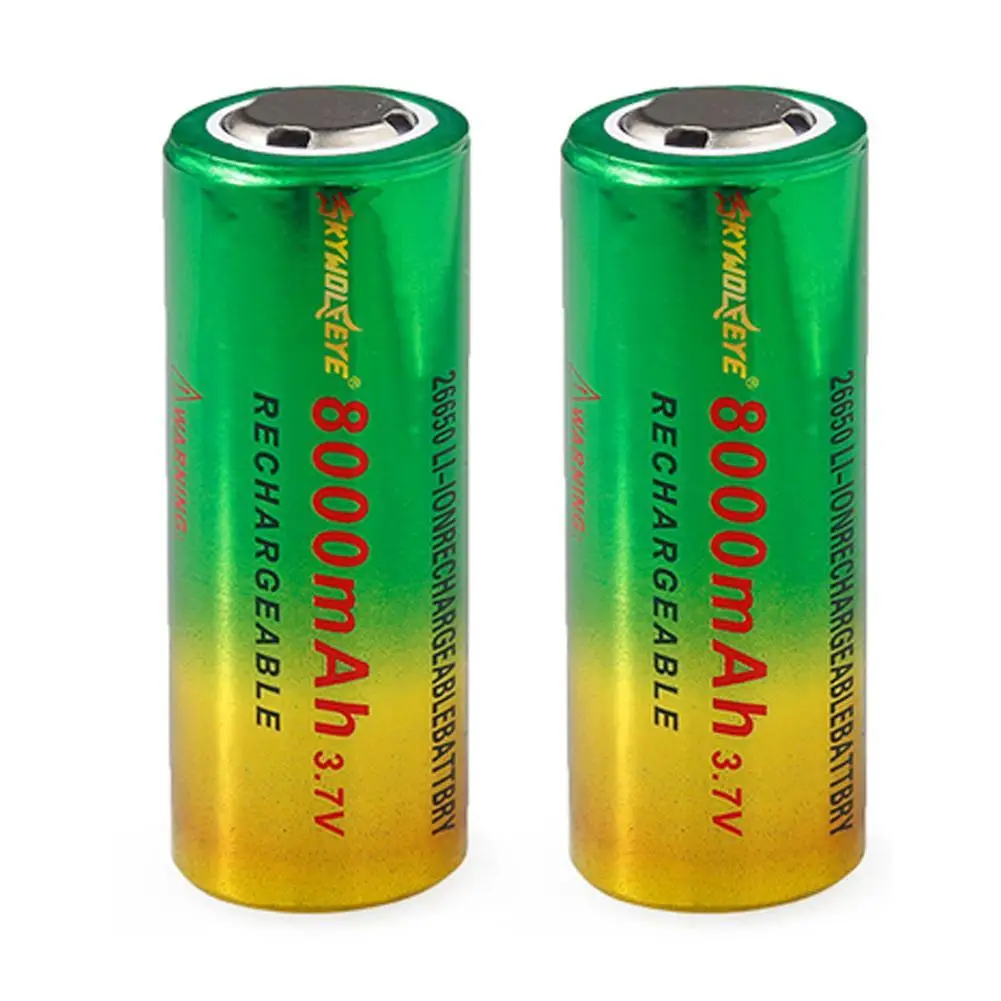 Перезаряжаемая 26650 батарея BRC Li-Ion 8000 Mah 3,7 v батарея 26650 3,7 v 8000mah литий-ионная батарея 26650 аккумуляторная батарея