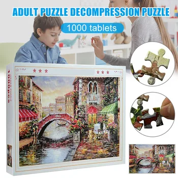 

1000pcs Adult Puzzles Toy Kids Learning Intellective Games Stress Relief FJ88