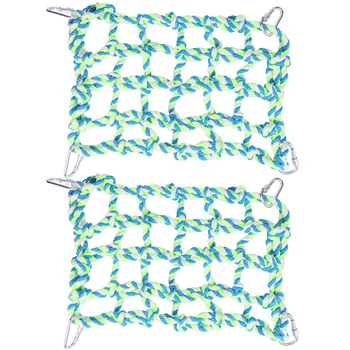 

2 Pcs Parrot Climbing Net Household Pet Climbing Rope Creative Rope Climbing Net