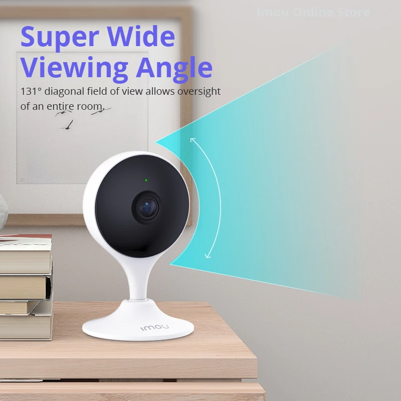 Imou Indoor Portable WiFi Baby Monitor Smart Phone Remote View Crying Detection Two-Way Talk 40ft Night Vision Magnetic Bracket