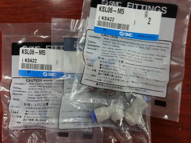 

1Bag/2pcs New SMC KSL06-M5 Fittings