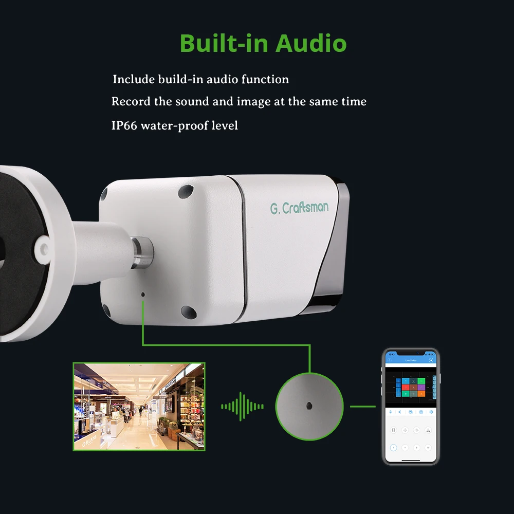 XMeye уход за кожей лица аудио 5MP POE IP Камера SONY IMX335 открытый Водонепроницаемый
