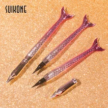 Suikone Русалка черная жидкая подводка для глаз Водонепроницаемая долговечная быстросохнущая макияж для женщин Comestic подводка для глаз Красота Макияж