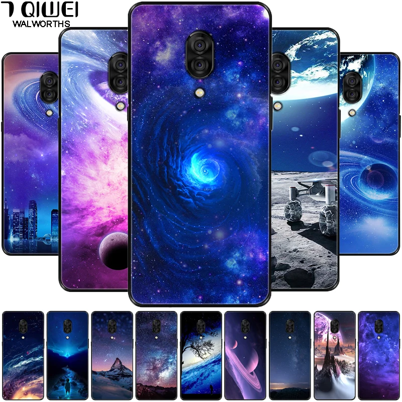 

For Lenovo Z5 Pro Case Black Soft Silicone Space Back Cover For Lenovo Z5 Pro GT Case Z5Pro Cover Z 5 Pro L78031 TPU Phone Case