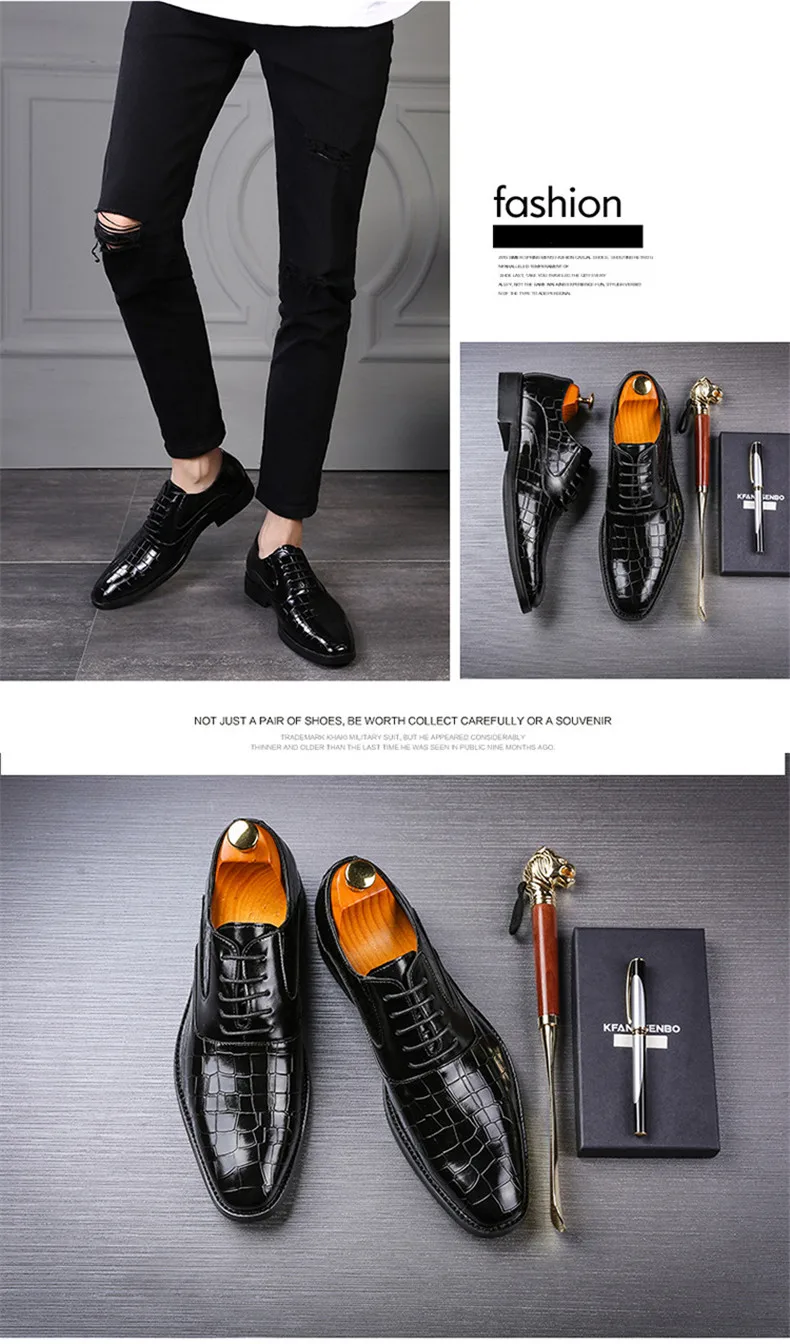 37-48 Мужская обувь; кожаные удобные деловые стильные мужские классические туфли;#705