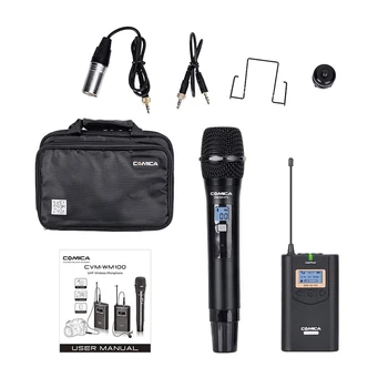 

Comica Cvm-Wm100H 48-Channel Uhf Wireless Handheld Micro-phone System 328Ft Range/ 16 Level Volume/Real-Time Monitor with Tran
