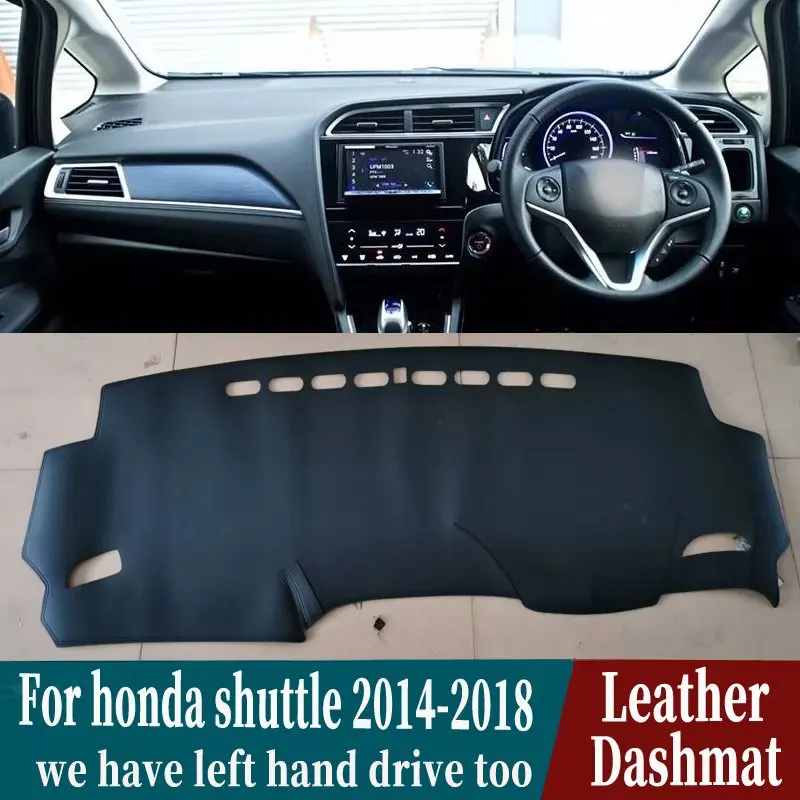 Для Honda Fit Shuttle Wagon Gk8 2014 2015 216 2017 2018 2019 кожаный коврик для приборной панели