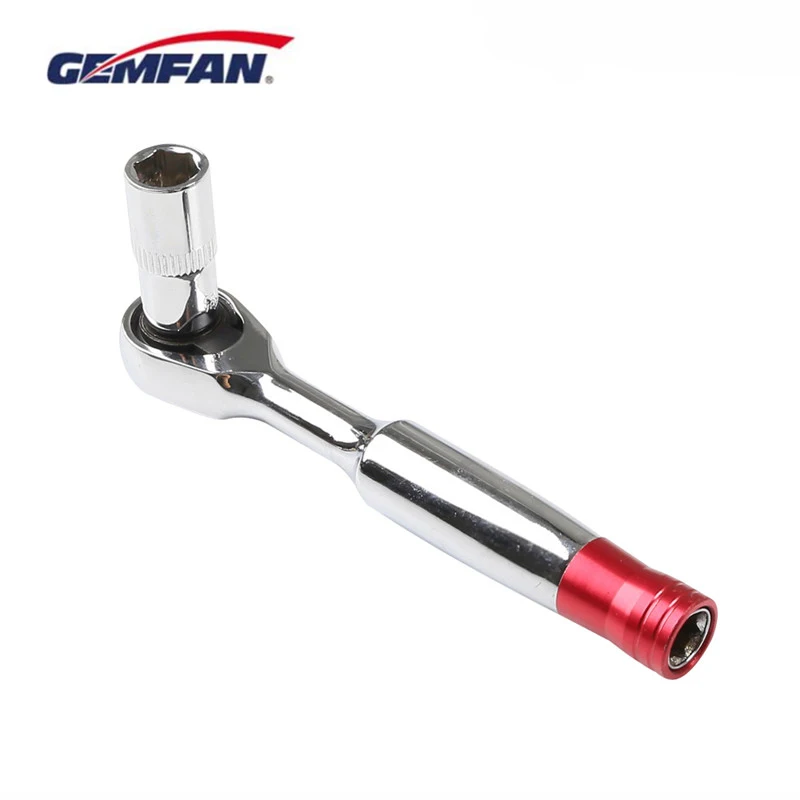 

GEMFAN WL-06 1/4 8MM Ratchet Screwdriver Socket Wrench for Brushless Motor Propeller RC Drone FPV Racing Parts Accessories
