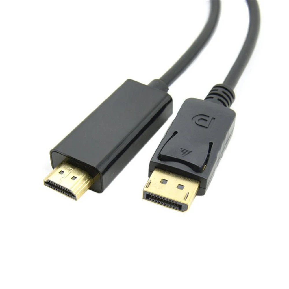 Displayport DP штекер-HDMI-совместимый Штекер кабель 1 8 м видео аудио черный цвет для