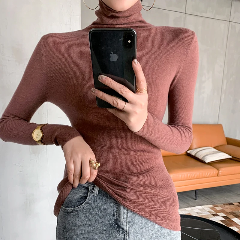 

2020 Spring Women's Worsted Pure Wool Slim Thin Section Pile Pile Collar Micro-sleeve Long Sleeve Knitting Base 100% Cardigan