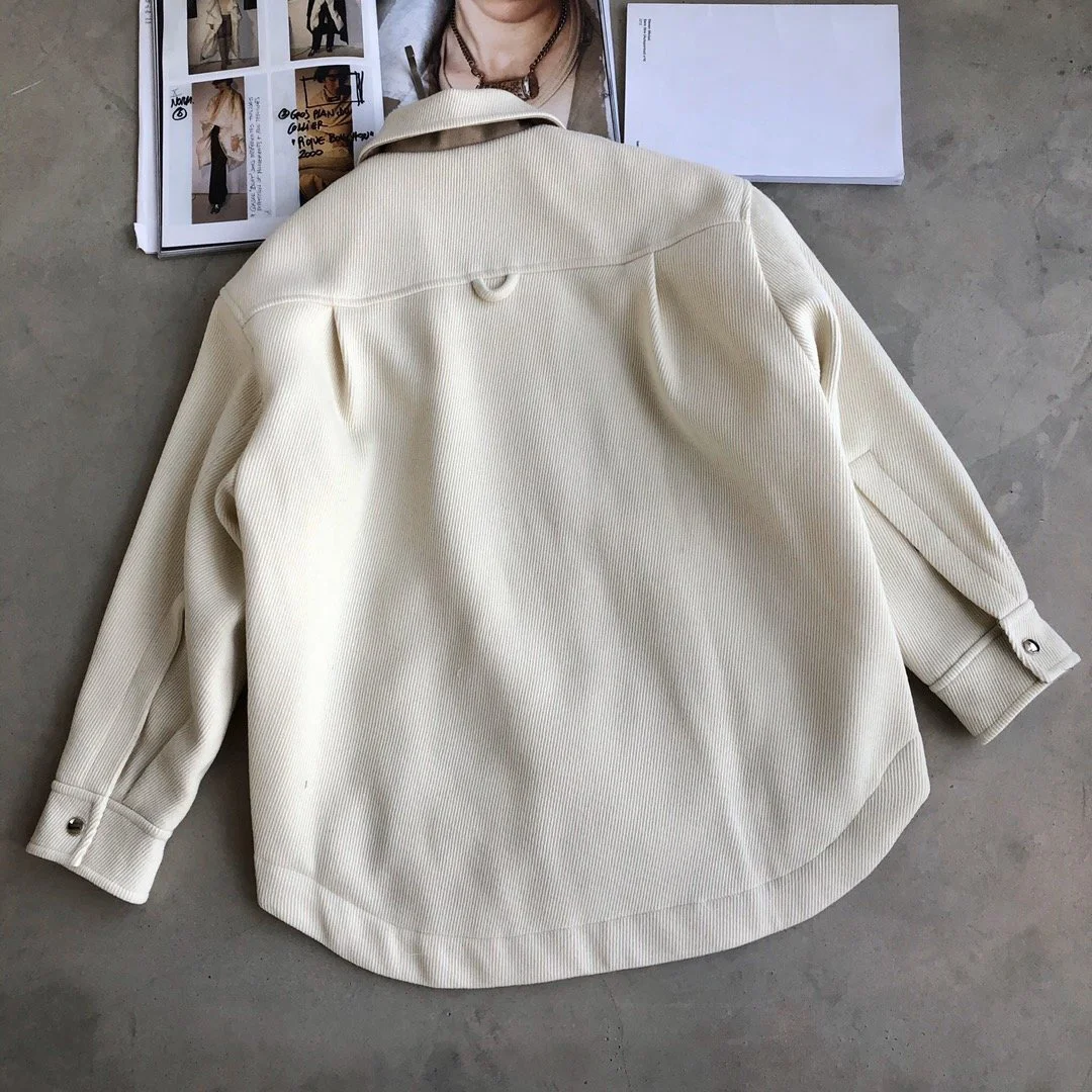 Новая женская Высококачественная модная одноцветная однобортная куртка с длинными рукавами и отворотом короткое пальто 1113