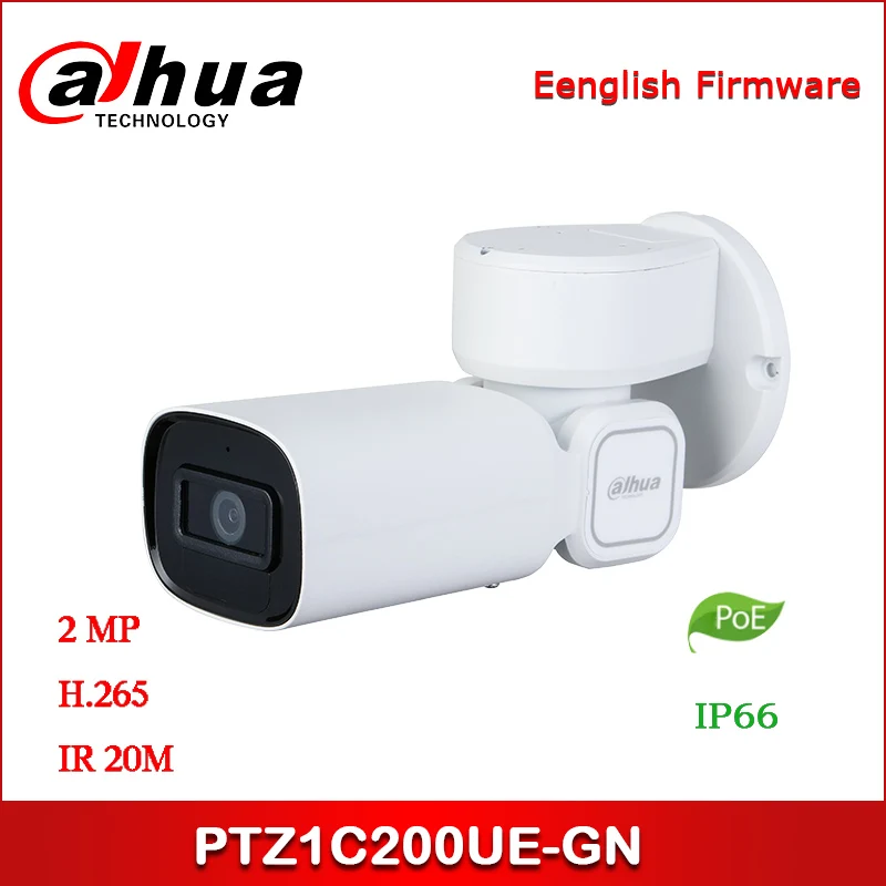  Dahua IP camera DH-PTZ1C200UE-GN 2MP Starlight IR PT Network Camera Support PoE