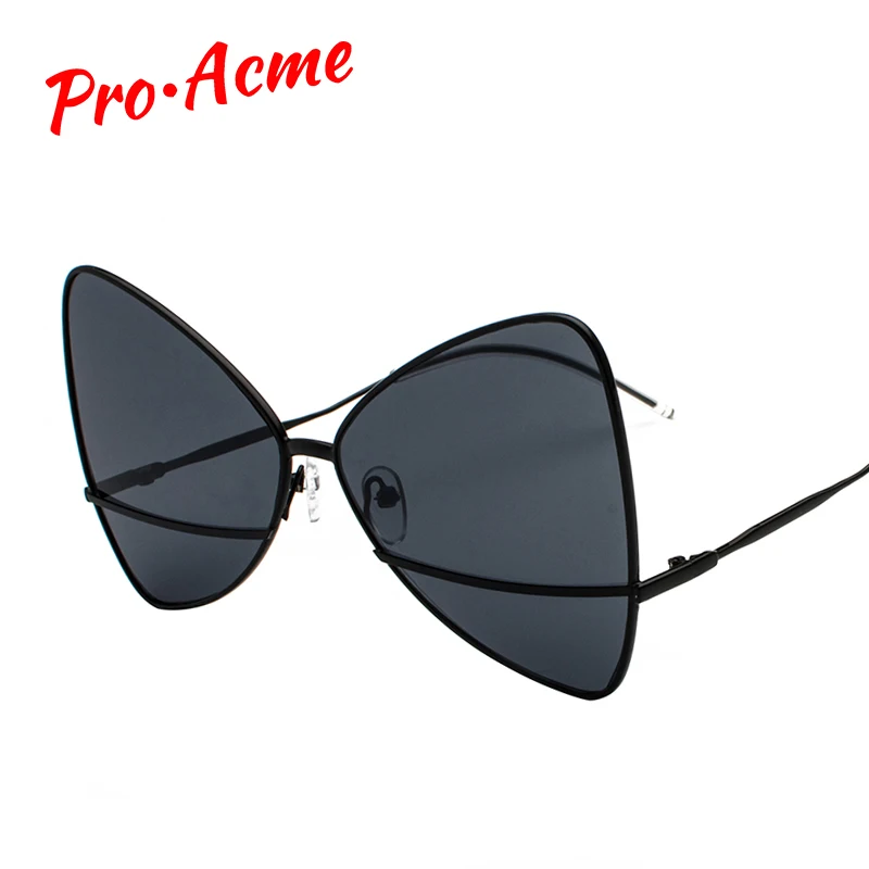 Pro Acme, модные, большая оправа, Бабочка, солнцезащитные очки для женщин, фирменный дизайн, негабаритные оттенки, солнцезащитные очки, красные линзы, UV400, PD1410