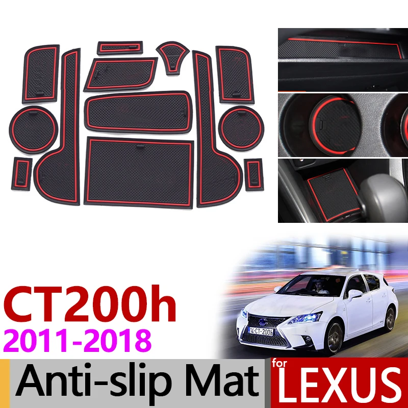 Противоскользящий коврик для Lexus CT200h 2011 2012 2013 A10 Lexus CT 200h аксессуары, слот для ворот, подставка против грязи