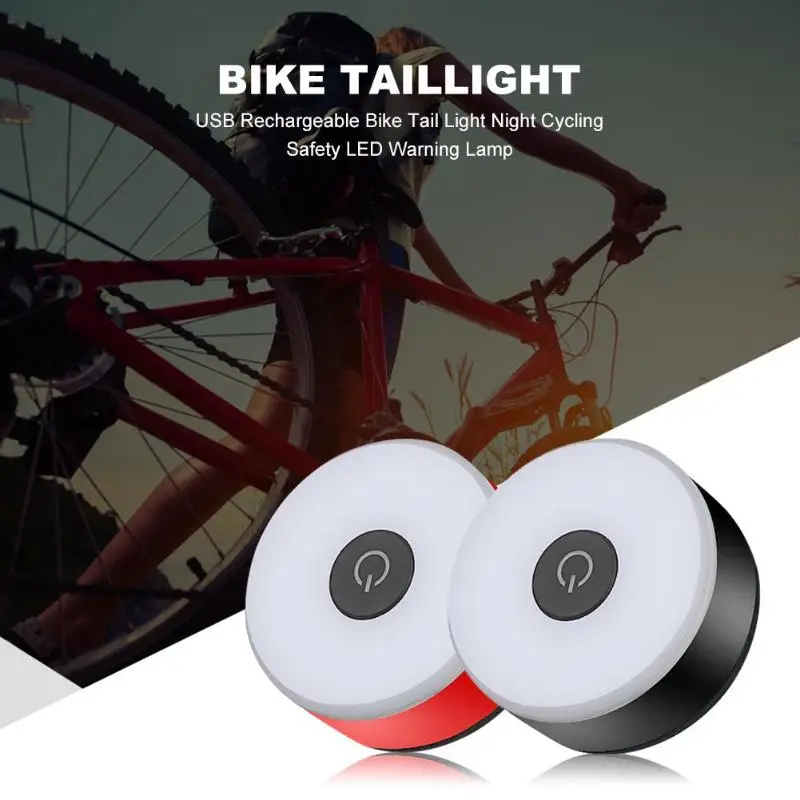 Multi Lighting Modes Bicycle Light USB Rechargeable Bike Tail Light Night Cycling Safety LED Warning Lamp Cycling accessories
