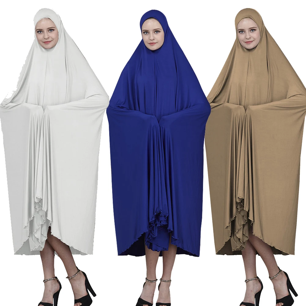 Мусульманские женщины верхняя часть Jilbab длинная хиджаб Абая химар шарф Арабская