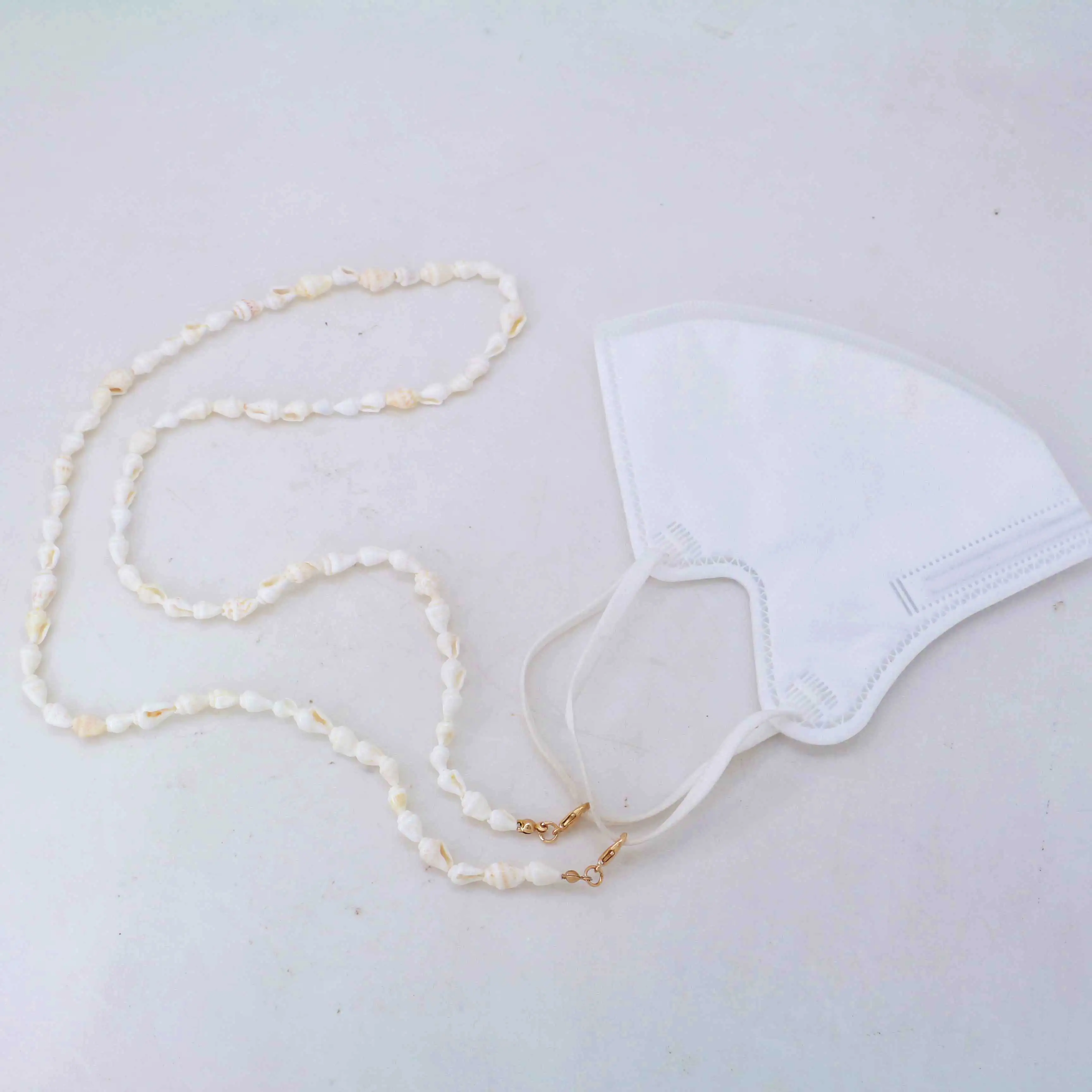 

Tai Top Anti-lost Conch Shell Face Mask Buckle Lanyard For Women Men Anti-slip Reading Eyeglass Glasses Chains Sunglasses Strap