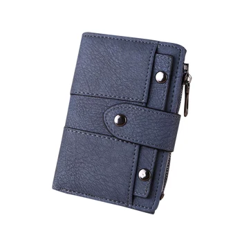 

Women Lady Girl Wallet Purse Short Vintage PU Leather Buckle For Money Card Coin New