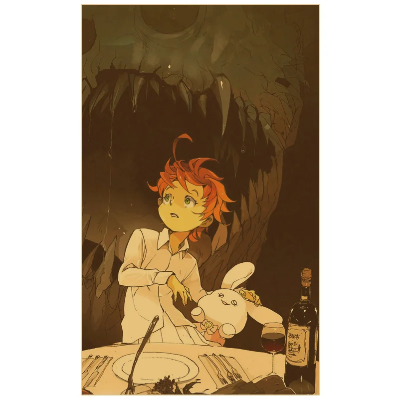 ABYSTYLE The Promised Neverland Isabelle & Orphans Unframed Mini Poster 15  x 20.5 Featuring Isabelle, Emma, Ray & Norman Anime Manga Wall Art Prints