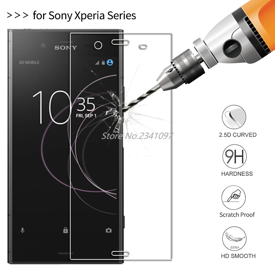 Чехол из закаленного стекла для Sony Xperia L3 XZ3 X XZ1 Compact XA1 XA Ultra XZ XZS XZ2 Премиум Защитная