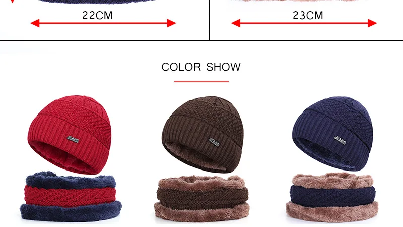 new plush beanie winter man caps winter woman caps skullies warm Soft cap knit beanie 2 Pieces Set sport unisex popular