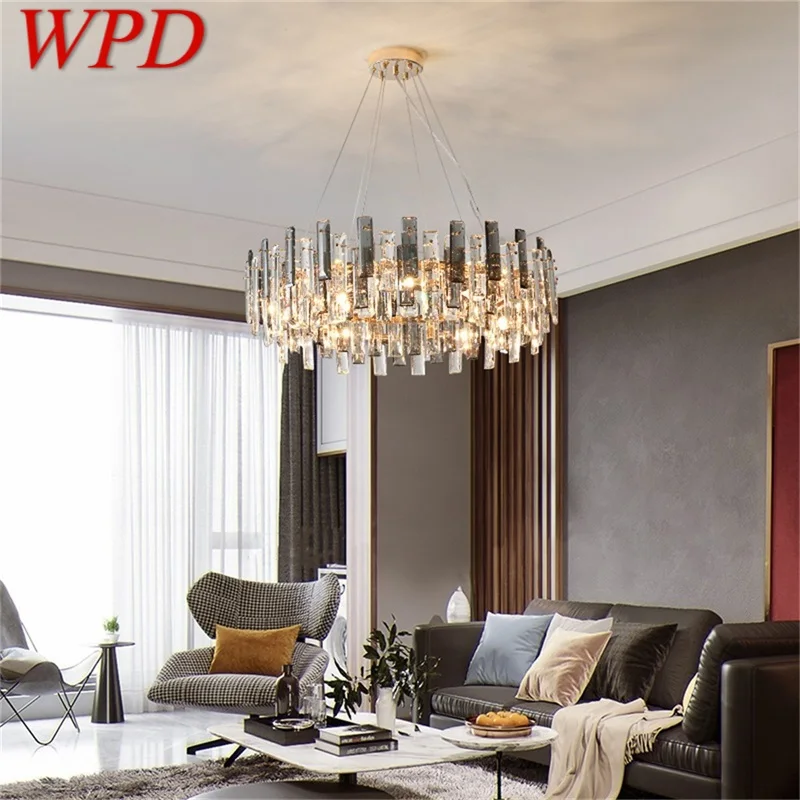 

WPD Pendant Lights Postmodern Luxury Round LED Lamp Fixture For Home Decoration Living Room