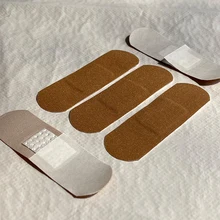 

skin color waterproof bandaid with absorbent pad elastic wound care dressing materials for bandage free sample