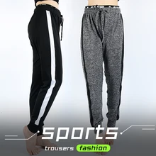 Осенние спортивные штаны, свободные спортивные штаны с завязками размера плюс, штаны для фитнеса, бега, женские штаны для бега, тренировочные штаны