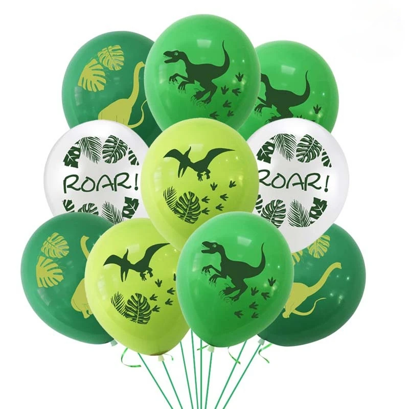 

10pcs 12inch Dinosaur Party Confetti Latex Balloon Kids Birthday Party Decoration Happy Birthday Decor Kids Boys Baby Shower