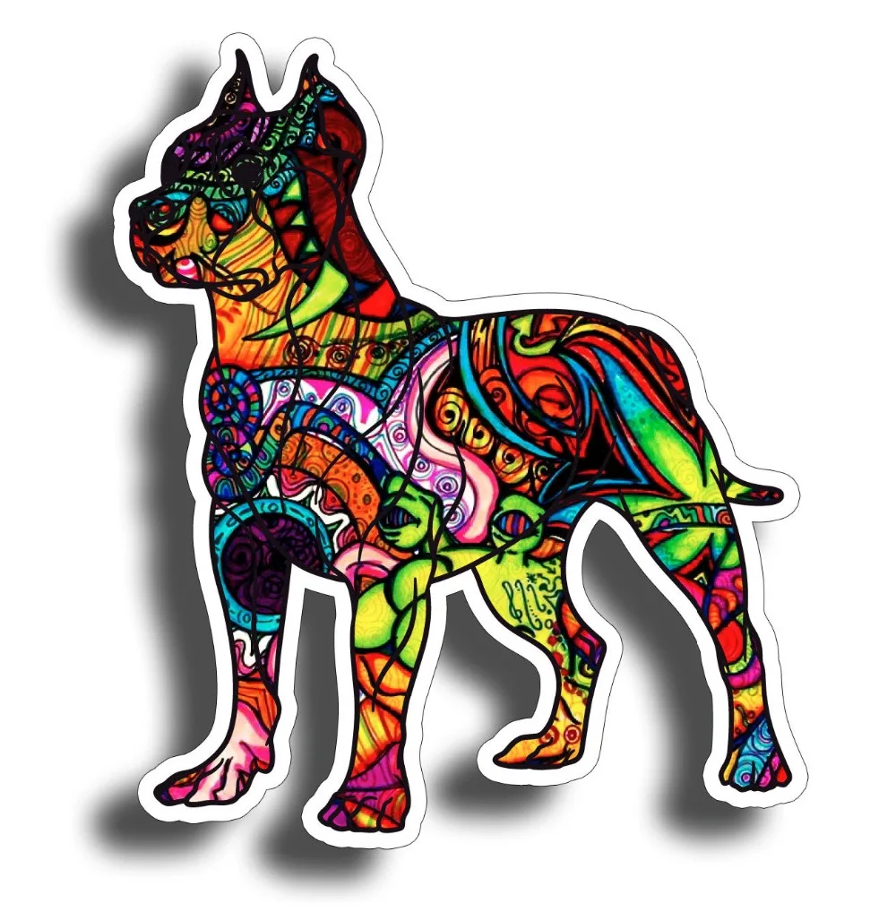 

Graffiti Pitbull Sticker Dog Cup Laptop Car Window Bumper K9 Pit Bull Pet Decal