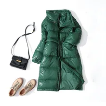 Зимняя куртка женская Толстая теплая Женская пуховая куртка длинная пуховая парка Женская Новое поступление женские белые куртки на утином пуху для женщин