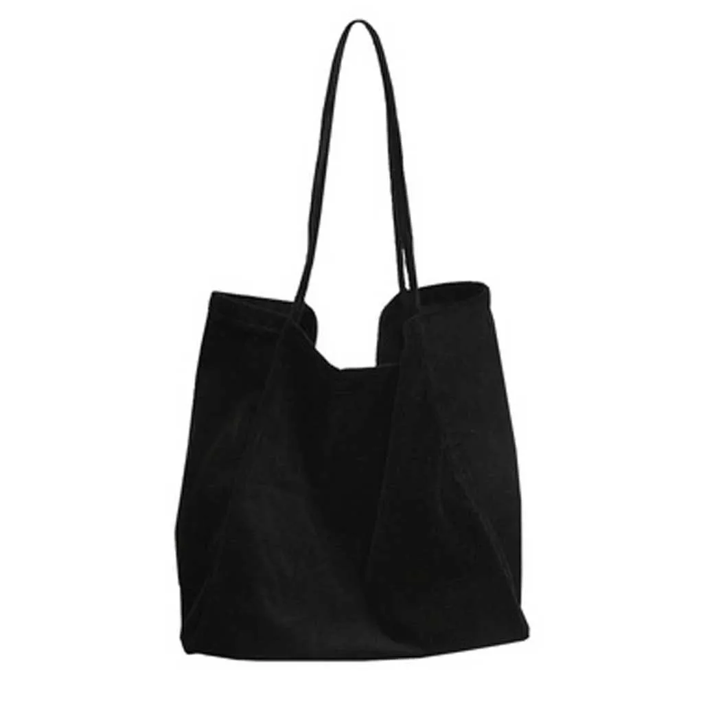 

Maison Fabre Women Shoulder Bags Causal Corduroy Vintage Handbag Shopping Bucket High Quality Canvas Large Capacity Tote Bag 109