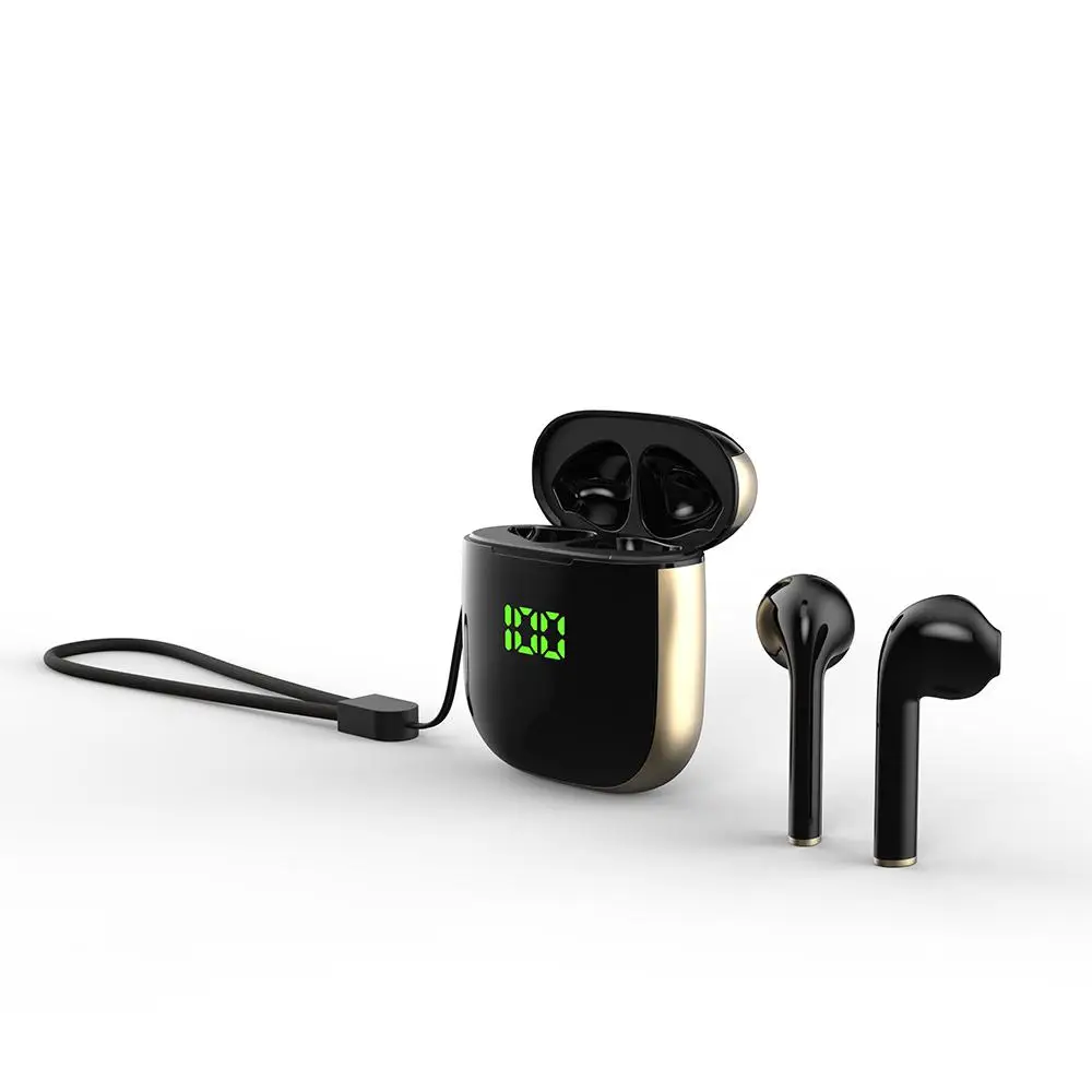 ESWK60BB01 DSstyles, WK-60, TWS, беспроводные наушники, Bluetooth 5,0, наушники со светодиодным дисплеем, шумоподавление, Спортивная гарнитура - Цвет: ESWK60BB01