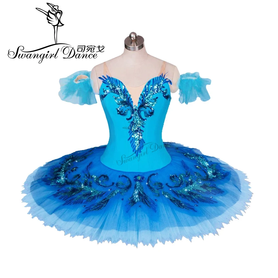 

Adult Lake Blue bird professional Ballet Tutu ballerina women classical Ballet Tutu for performance or competitionBT9027