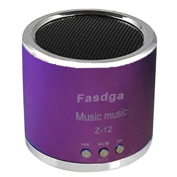 

Fasdga MP3 Player TF Card mini SD Wireless USB FM Radio Mini Portable Speaker